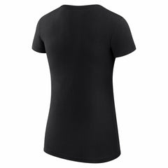 Oklahoma City Thunder G-III 4Her by Carl Banks Women's Super-Slim Fit Lightweight Leopard Heart T-Shirt Black