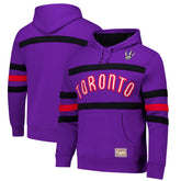 Mitchell & Ness Toronto Raptors Hardwood Classics Nights Head Coach Pullover Hoodie Purple