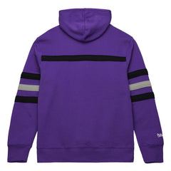 Mitchell & Ness Sacramento Kings Hardwood Classics Nights Head Coach Pullover Hoodie Purple