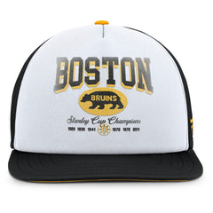 Boston Bruins Fanatics Decades Collection Foam Front Snapback Hat - White/Black | Fanatics sale