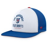 New York Rangers Fanatics Decades Collection Foam Front Snapback Hat - White/Royal | Fanatics sale