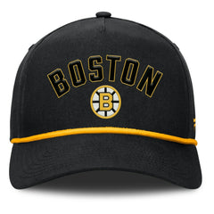 Boston Bruins Fanatics Decades Collection A-Frame Rope Adjustable Hat - Black | Fanatics sale