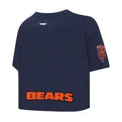 Caleb Williams Chicago Bears Pro Standard Women's Player Name & Number Cropped Boxy T-Shirt - Navy - NFL