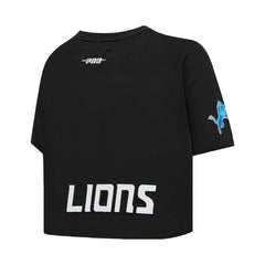 Amon-Ra St. Brown Detroit Lions Pro Standard Women's Player Name & Number Cropped Boxy T-Shirt - Black - NFL