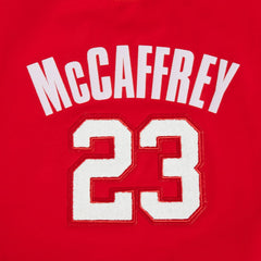 Christian McCaffrey San Francisco 49ers Pro Standard Women's Player Name & Number Cropped Boxy T-Shirt - Scarlet - NFL