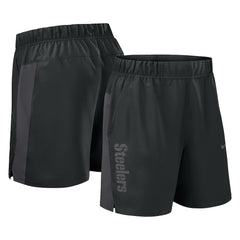 Pittsburgh Steelers Woven Victory Dri-FIT Shorts - Black - Nike