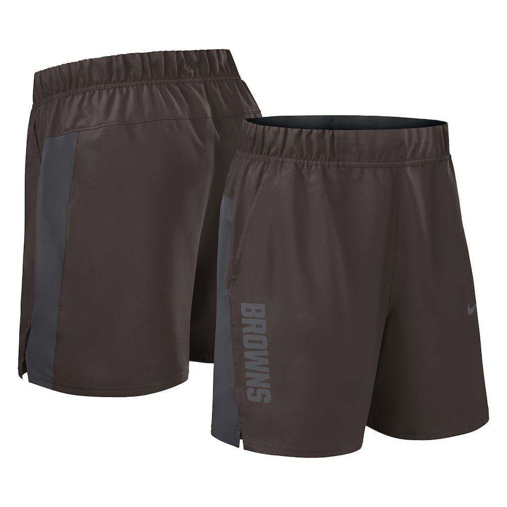 Cleveland Browns Woven Victory Dri-FIT Shorts - Brown - Nike