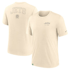 New York Jets Glory Tri-Blend T-Shirt - Cream - Nike