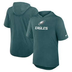Philadelphia Eagles Lockup Tri-Blend Hoodie T-Shirt - Midnight Green - Nike