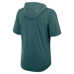 Philadelphia Eagles Lockup Tri-Blend Hoodie T-Shirt - Midnight Green - Nike
