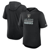 Las Vegas Raiders Lockup Tri-Blend Hoodie T-Shirt - Black - Nike