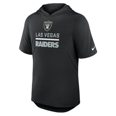 Las Vegas Raiders Lockup Tri-Blend Hoodie T-Shirt - Black - Nike