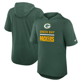 Green Bay Packers Lockup Tri-Blend Hoodie T-Shirt - Green - Nike