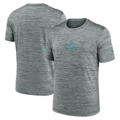 Miami Dolphins Sideline Velocity Dri-FIT T-Shirt - Gray - Nike