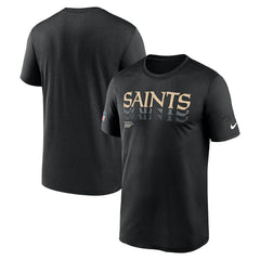 New Orleans Saints Sideline Legend Dri-FIT T-Shirt - Black - Nike