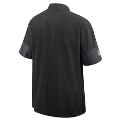 Minnesota Vikings Sideline Short Sleeve Quarter-Zip Dri-FIT Coach Jacket - Black - Nike