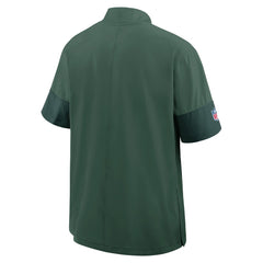 Green Bay Packers Sideline Short Sleeve Quarter-Zip Dri-FIT Coach Jacket - Green - Nike