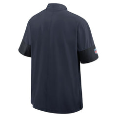 Chicago Bears Sideline Short Sleeve Quarter-Zip Dri-FIT Coach Jacket - Navy - Nike