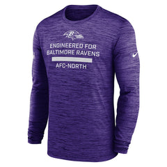 Baltimore Ravens Sideline Velocity Performance Long Sleeve T-Shirt - Purple - Nike
