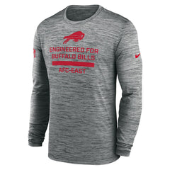 Buffalo Bills Sideline Velocity Performance Long Sleeve T-Shirt - Gray - Nike