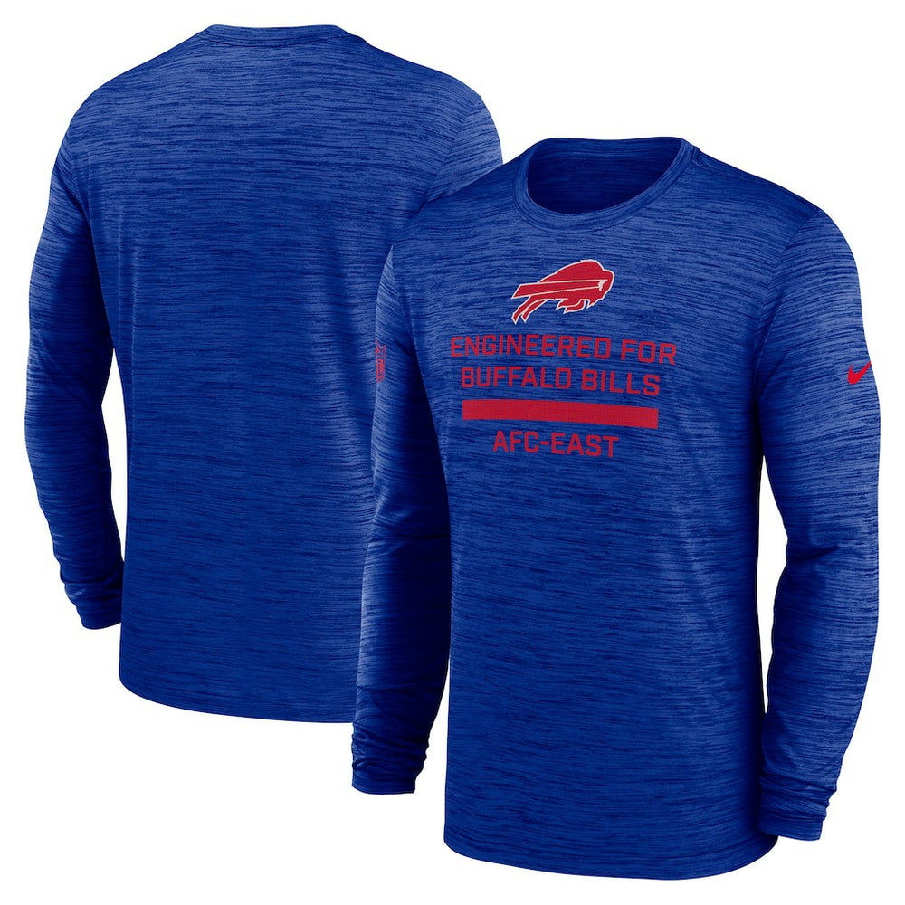 Buffalo Bills Sideline Velocity Performance Long Sleeve T-Shirt - Royal - Nike