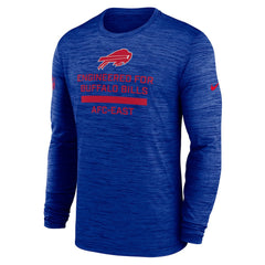Buffalo Bills Sideline Velocity Performance Long Sleeve T-Shirt - Royal - Nike