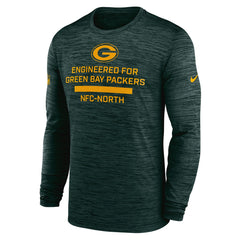 Green Bay Packers Sideline Velocity Performance Long Sleeve T-Shirt - Green - Nike