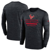 Houston Texans Sideline Velocity Performance Long Sleeve T-Shirt - Navy - Nike
