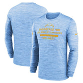 Los Angeles Chargers Sideline Velocity Performance Long Sleeve T-Shirt - Powder Blue - Nike
