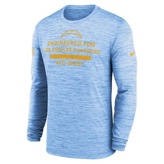 Los Angeles Chargers Sideline Velocity Performance Long Sleeve T-Shirt - Powder Blue - Nike