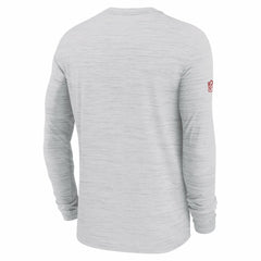 Kansas City Chiefs Sideline Velocity Performance Long Sleeve T-Shirt - Ash - Nike