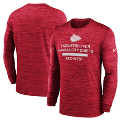 Kansas City Chiefs Sideline Velocity Performance Long Sleeve T-Shirt - Red - Nike