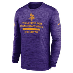 Minnesota Vikings Sideline Velocity Performance Long Sleeve T-Shirt - Purple - Nike
