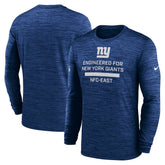 New York Giants Sideline Velocity Performance Long Sleeve T-Shirt - Royal - Nike