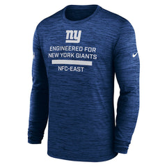 New York Giants Sideline Velocity Performance Long Sleeve T-Shirt - Royal - Nike
