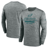 Philadelphia Eagles Sideline Velocity Performance Long Sleeve T-Shirt - Gray - Nike