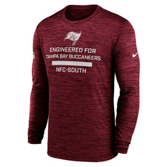 Tampa Bay Buccaneers Sideline Velocity Performance Long Sleeve T-Shirt - Red - Nike
