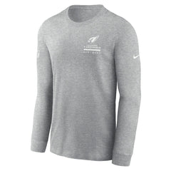 Arizona Cardinals Sideline Dri-FIT Long Sleeve T-Shirt - Heather Gray - Nike