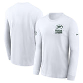 Green Bay Packers Sideline Dri-FIT Long Sleeve T-Shirt - White - Nike