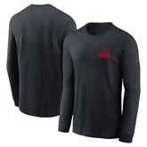 Houston Texans Sideline Dri-FIT Long Sleeve T-Shirt - Navy - Nike