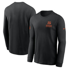 Cincinnati Bengals Sideline Dri-FIT Long Sleeve T-Shirt - Black - Nike
