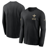 New Orleans Saints Sideline Dri-FIT Long Sleeve T-Shirt - Black - Nike