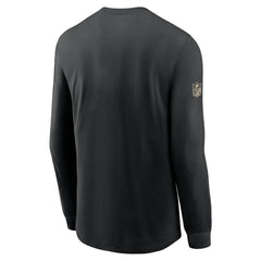 New Orleans Saints Sideline Dri-FIT Long Sleeve T-Shirt - Black - Nike