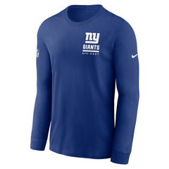New York Giants Sideline Dri-FIT Long Sleeve T-Shirt - Royal - Nike