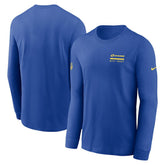 Los Angeles Rams Sideline Dri-FIT Long Sleeve T-Shirt - Royal - Nike