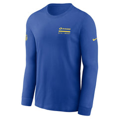 Los Angeles Rams Sideline Dri-FIT Long Sleeve T-Shirt - Royal - Nike