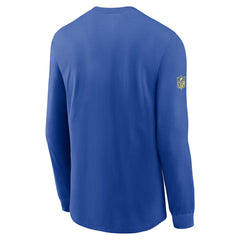 Los Angeles Rams Sideline Dri-FIT Long Sleeve T-Shirt - Royal - Nike