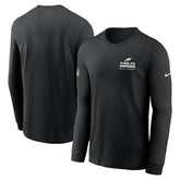 Philadelphia Eagles Sideline Dri-FIT Long Sleeve T-Shirt - Black - Nike