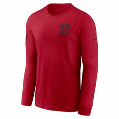 San Francisco 49ers Sideline Dri-FIT Long Sleeve T-Shirt - Scarlet - Nike