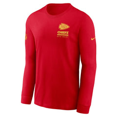 Kansas City Chiefs Sideline Dri-FIT Long Sleeve T-Shirt - Red - Nike